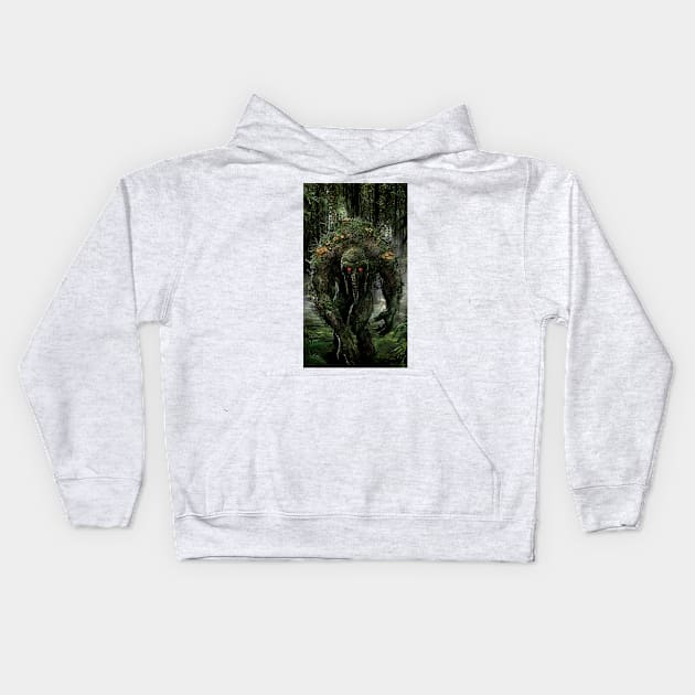 Man Thing Kids Hoodie by uncannyknack